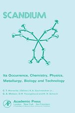 Télécharger le livre :  Scandium Its Occurrence, Chemistry Physics, Metallurgy, Biology and Technology