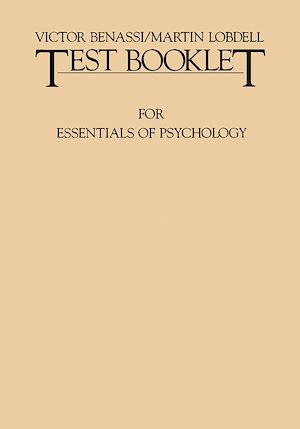 Télécharger le livre :  Test Booklet for Essentials of Psychology
