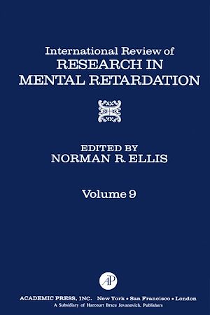 Téléchargez le livre :  International Review of Research in Mental Retardation