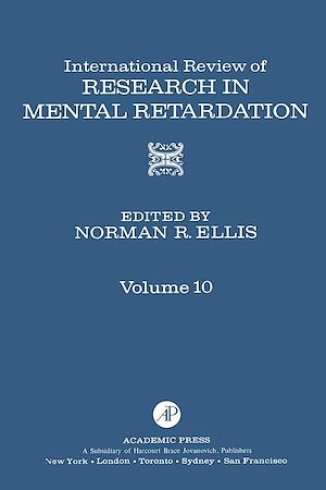 Téléchargez le livre :  International Review of Research in Mental Retardation