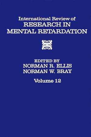 Téléchargez le livre :  International Review of Research in Mental Retardation