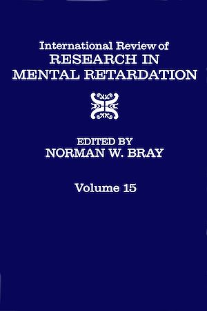 Téléchargez le livre :  International Review of Research in Mental Retardation