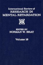 Télécharger le livre :  International Review of Research in Mental Retardation