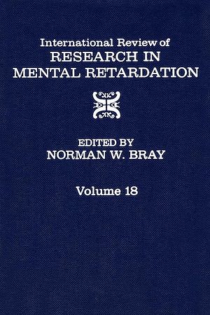 Téléchargez le livre :  International Review of Research in Mental Retardation