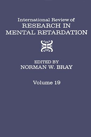 Téléchargez le livre :  International Review of Research in Mental Retardation