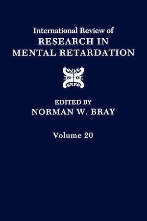 Téléchargez le livre :  International Review of Research in Mental Retardation