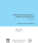 Download this eBook Student Solutions Manual, A Modern Introduction to Differential Equations