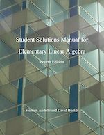Download this eBook Elementary Linear Algebra, Students Solutions Manual