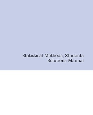 Download the eBook: Statistical Methods, Students Solutions Manual (e-only)