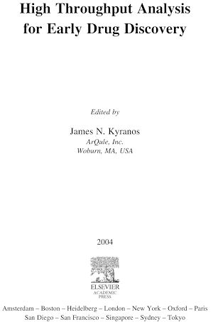 Téléchargez le livre :  High Throughput Analysis for Early Drug Discovery
