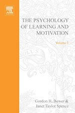 Télécharger le livre :  Psychology of Learning and Motivation