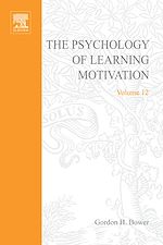 Télécharger le livre :  Psychology of Learning and Motivation