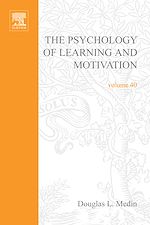 Télécharger le livre :  Psychology of Learning and Motivation