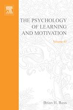 Télécharger le livre :  The Psychology of Learning and Motivation