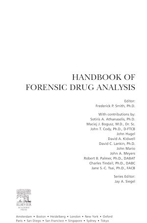 Téléchargez le livre :  Handbook of Forensic Drug Analysis