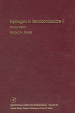 Télécharger le livre :  Hydrogen in Semiconductors II