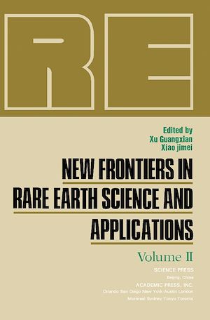 Téléchargez le livre :  New Frontiers in Rare Earth Science and Applications
