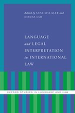 Télécharger le livre :  Language and Legal Interpretation in International Law