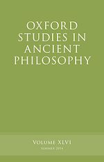 Télécharger le livre :  Oxford Studies in Ancient Philosophy, Volume 46