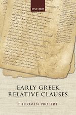 Télécharger le livre :  Early Greek Relative Clauses