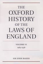 Télécharger le livre :  The Oxford History of the Laws of England Volume VI