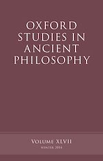 Télécharger le livre :  Oxford Studies in Ancient Philosophy, Volume 47