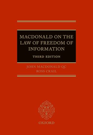 Télécharger le livre :  Macdonald on the Law of Freedom of Information