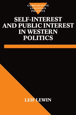 Téléchargez le livre :  Self-Interest and Public Interest in Western Politics