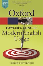 Télécharger le livre :  Fowler's Concise Dictionary of Modern English Usage
