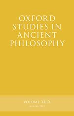Télécharger le livre :  Oxford Studies in Ancient Philosophy, Volume 49