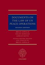 Télécharger le livre :  Documents on the Law of UN Peace Operations