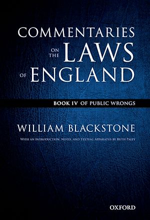 Téléchargez le livre :  The Oxford Edition of Blackstone's: Commentaries on the Laws of England