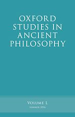 Télécharger le livre :  Oxford Studies in Ancient Philosophy, Volume 50