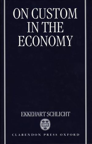 Téléchargez le livre :  On Custom in the Economy