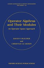 Télécharger le livre :  Operator Algebras and Their Modules