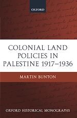 Télécharger le livre :  Colonial Land Policies in Palestine 1917-1936