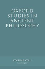 Télécharger le livre :  Oxford Studies in Ancient Philosophy XXXII