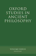 Télécharger le livre :  Oxford Studies in Ancient Philosophy XXXIII