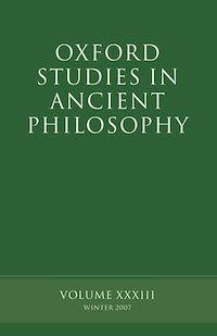Téléchargez le livre :  Oxford Studies in Ancient Philosophy XXXIII