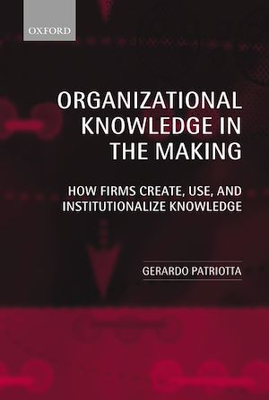 Téléchargez le livre :  Organizational Knowledge in the Making