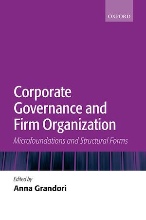Téléchargez le livre :  Corporate Governance and Firm Organization