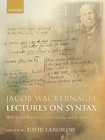 Télécharger le livre :  Jacob Wackernagel, Lectures on Syntax