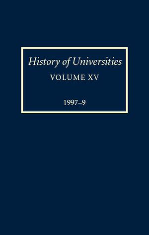 Téléchargez le livre :  History of Universities: Volume XV: 1997-1999