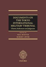 Télécharger le livre :  Documents on the Tokyo International Military Tribunal