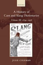 Télécharger le livre :  A History of Cant and Slang Dictionaries