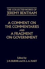 Télécharger le livre :  A Comment on the Commentaries and A Fragment on Government