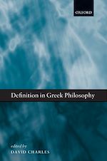 Télécharger le livre :  Definition in Greek Philosophy