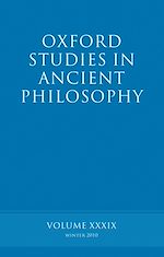 Télécharger le livre :  Oxford Studies in Ancient Philosophy volume 39