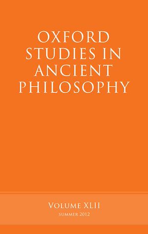 Téléchargez le livre :  Oxford Studies in Ancient Philosophy, Volume 42
