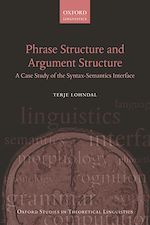 Télécharger le livre :  Phrase Structure and Argument Structure